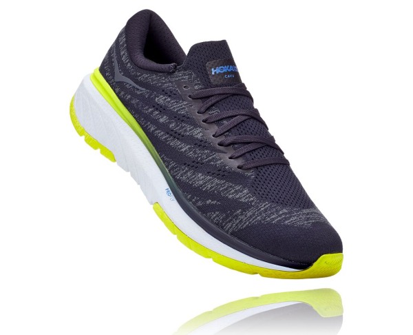 Hoka One One Cavu 3 Mens UK - Deep / White Running Shoes - NOSRA0524